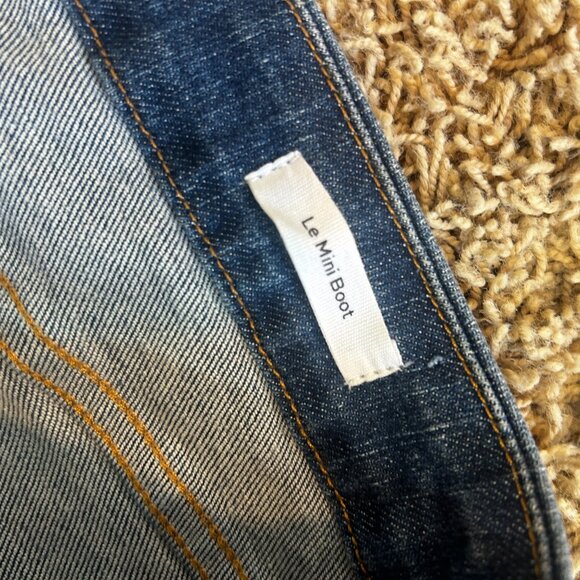 Frame Le Mini Boot Jeans Somerland Wash Women's Size 34 - Picture 6 of 6